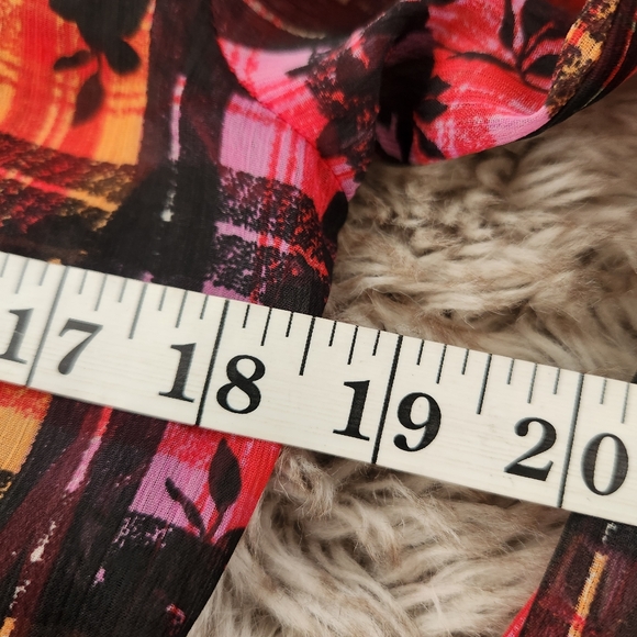 Free People‎ Jerra Shirt Dress In Pink Long Sleeve Button Down Plaid Maxi Dress - Picture 14 of 16